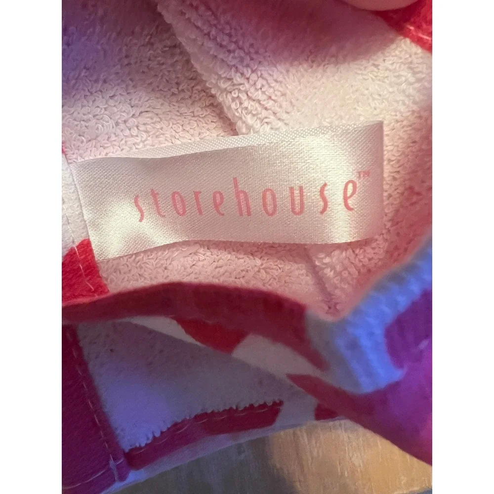Storehouse Valentine Kitchen Towels Unisex 28in Pink Brand New 3-Pack Quatrefoil